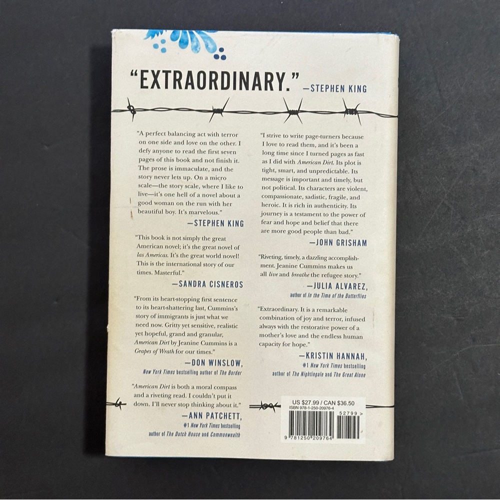 American Dirt: A Novel by Jeanine Cummins |Β Fiction, Thriller | Hardcover Book - Picture 2 of 8